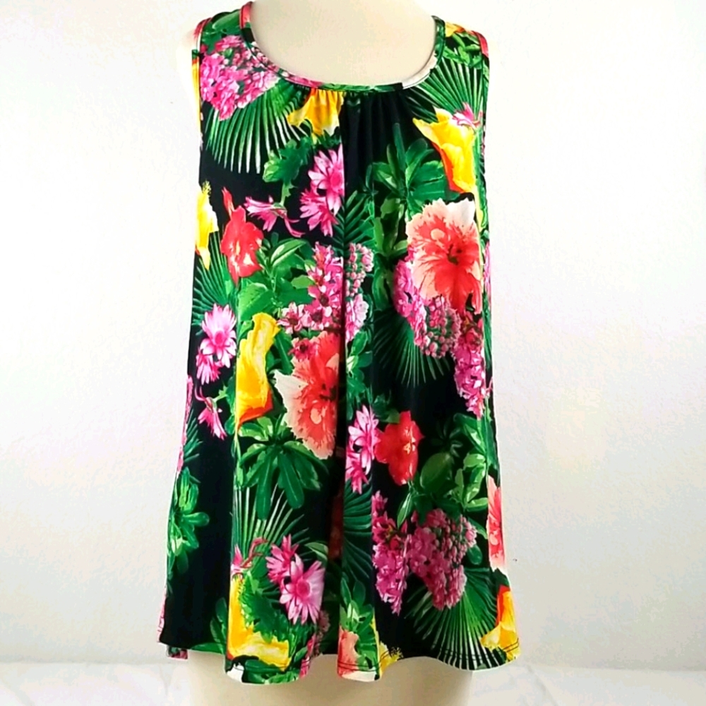 P.S. Kate Flowered Tunic Top